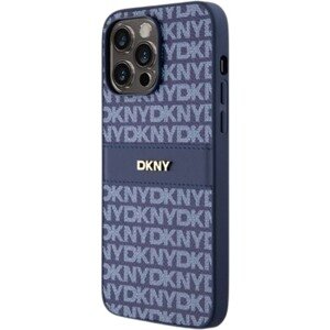 DKNY PU Leather Repeat Pattern Tonal Stripe Apple iPhone 14 Pro DKHCP14LPRTHSLB Blue