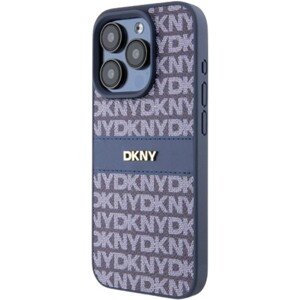 DKNY PU Leather Repeat Pattern Tonal Stripe Apple iPhone 14 Pro Max DKHCP14XPRTHSLB Blue