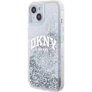 DKNY Liquid Glitter Arch Logo Apple iPhone 14 DKHCP14SLBNAET Transparent