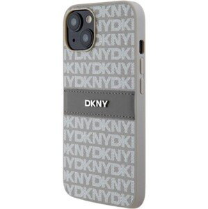 DKNY PU Leather Repeat Pattern Tonal Stripe Apple iPhone 14 DKHCP14SPRTHSLE Beige