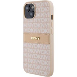 DKNY PU Leather Repeat Pattern Tonal Stripe Apple iPhone 14 DKHCP14SPRTHSLP Pink