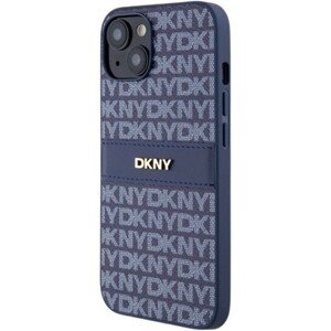 DKNY PU Leather Repeat Pattern Tonal Stripe Apple iPhone 14 DKHCP14SPRTHSLB Blue