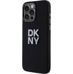 DKNY Liquid Silicone Stack Metal Logo Apple iPhone 15 Plus DKHCP15MSMCBSK Black