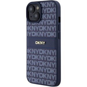 DKNY PU Leather Repeat Pattern Tonal Stripe Apple iPhone 15 DKHCP15SPRTHSLB Blue