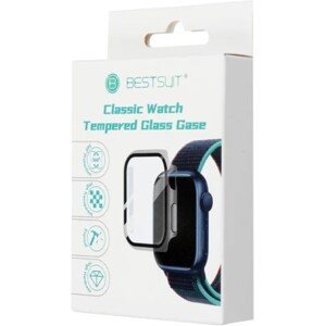 Bestsuit Case with Hybrid Glass Apple Watch series 7/8/9 41mm sivé
