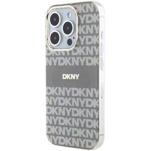 DKNY PC/TPU Repeat Texture Pattern W Stripe MagSafe Apple iPhone 15 Pro Max DKHMP15XHRHSEB Beige