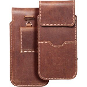 ROYAL Crazy Horse Leather Universal Flap Pocket XXXL Brown