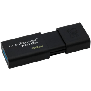USB kľúč Pendrive Kingston DT100G3 64 GB 3.0 čierny