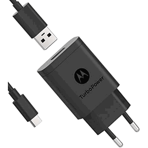 Rýchlonabíjačka Motorola TurboPower SJSC52ET1, 18W QC 3.0 + USB-A/USB-C kábel čierna