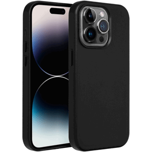 Plastové puzdro na Apple iPhone 13 Pro Max Leather Mag čierne