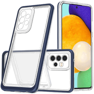 Odolné puzdro na Samsung Galaxy A53 5G A536 Hybrid Armor 3v1 transparentno-modré