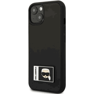 Plastové puzdro Karl Lagerfeld na Apple iPhone 13 Pro KLHCP13S3DKPK Iconic Karl's Head čierne