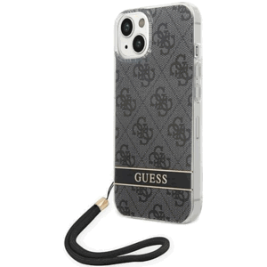 Plastové puzdro Guess na Apple iPhone 14 Pro Max GUOHCP14XH4STK Print 4G Cord čierne