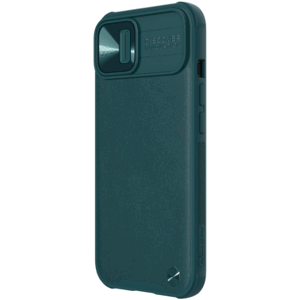 Plastové puzdro na Apple iPhone 13 Nillkin Camshield Leather zelené