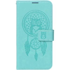 Diárové puzdro na Samsung Galaxy S23 5G S911 MEZZO dreamcatcher zelené