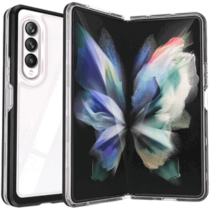 Odolné puzdro na Samsung Galaxy Z Fold 4 5G F936 Hybrid Armor 3v1 transparentno-čierne