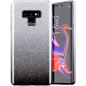 Silikónové puzdro na Samsung Galaxy S23+ 5G S916 Shine Bling čierno-strieborné