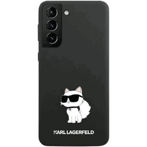 Silikónové puzdro Karl Lagerfeld na Samsung Galaxy S23 5G S911 KLHCS23SSNCHBCK Liquid Silicone Choupette NFT čierne