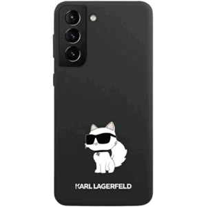 Silikónové puzdro Karl Lagerfeld na Samsung Galaxy S23+ 5G S916 KLHCS23MSNCHBCK Liquid Silicone Choupette NFT čierne