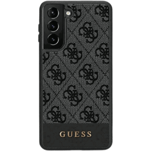 Plastové puzdro Guess na Samsung Galaxy S23 Ultra 5G S918 GUHCS23LG4GLGR 4G Bottom Sprite čierne