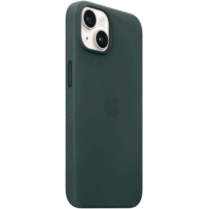Plastové puzdro Apple na Apple iPhone 14 Leather Case with MagSafe Forest Green