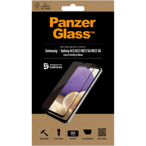 Tvrdené sklo na Samsung Galaxy A13 LTE /A13 5G/A23 LTE/M13 LTE/M23 5G/M33 5G/A23 5G PanzerGlass Case Friendly čierne