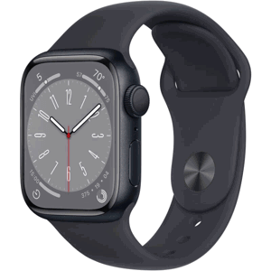 Apple Watch Series 8 GPS 45mm Midnight Aluminium Case with Midnight Sport Band Nové z výkupu