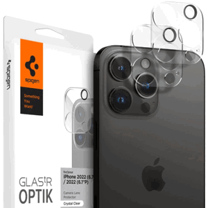 Tvrdené sklo na fotoaparát na Apple iPhone 14 Pro/14 Pro Max Spigen Optik.TR Crystal Clear (2ks)