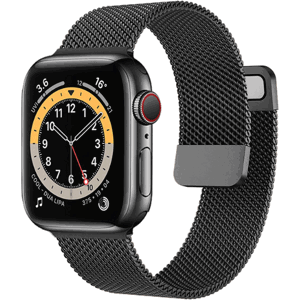 Náhradný remienok na Apple Watch 38/40/41mm Milanese Loop čierny