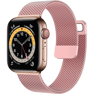 Náhradný remienok na Apple Watch 42/44/45mm Milanese Loop ružový