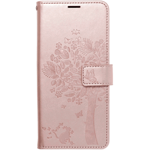 Diárové puzdro na Samsung Galaxy A34 5G A346 MEZZO strom ružovo-zlaté