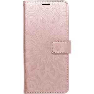 Diárové puzdro na Samsung Galaxy A34 5G A346 MEZZO mandala ružovo-zlaté