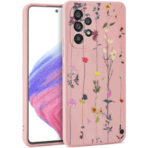 Silikónové puzdro na Samsung Galaxy A53 5G A536 Tech Protect Mood Garden ružové
