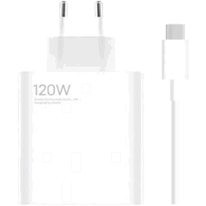 Rýchlonabíjačka Xiaomi MDY-13-EE, USB-A 120W + kábel USB-C biela (Bulk)