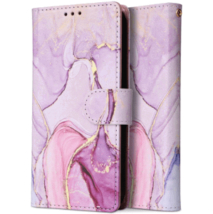 Diárové puzdro na Samsung Galaxy A14 LTE A145/A14 5G A146 Tech-Protect Wallet colorfull marble