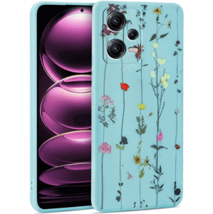 Silikónové puzdro na Xiami Redmi Note 12/Poco X5 5G Tech Protect Mood Garden modré