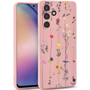 Silikónové puzdro na Samsung Galaxy A54 5G A546 Tech Protect Mood Garden ružové