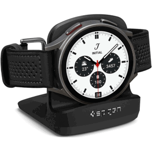 Nabíjací stojan na Samsung Galaxy Watch 5/5 Pro Spigen S353 Night Stand čierny