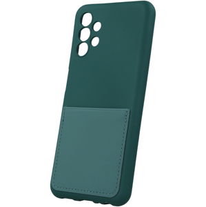Silikónové puzdro na Samsung Galaxy A13 5G A136/A04s A047 Card Cover zelené