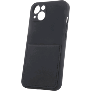 Silikónové puzdro na Apple iPhone 14 Plus Card Cover čierne
