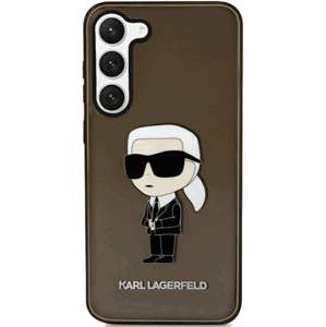 Plastové puzdro Karl Lagerfeld na Samsung Galaxy S23+ 5G S916 KLHCS23MHNIKTCK HC IML NFT Ikonik čierne