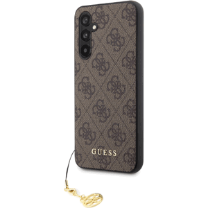 Plastové puzdro Guess na Samsung Galaxy A54 5G A546 GUHCSA54GF4GBR 4G Charms hnedé