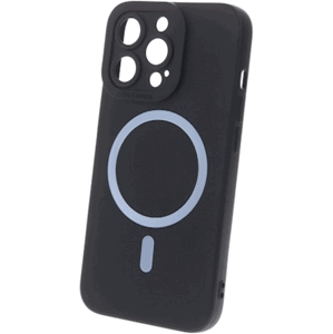 Silikónové puzdro na Apple iPhone 14 Silicon MagSafe čierne