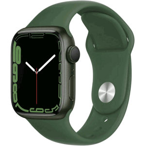 Apple Watch Series 7 41mm Green Aluminum Case Midnight Clover Sport Band Nové z výkupu