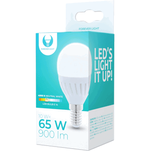 LED žiarovka E14 G45 10W 230V 4000K 1000lm ceramic Forever Light