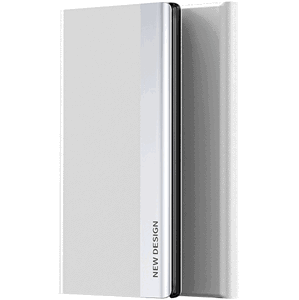 Diárové puzdro na Xiaomi Redmi 12C Slide Book strieborné