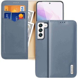 Diárové puzdro na Samsung Galaxy S22 5G S901 Dux Ducis Hivo Leather Flip modré