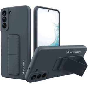 Silikónové puzdro na Samsung Galaxy S22 5G S901 Wozinsky Kickstand modré