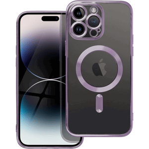 Silikónové puzdro na Apple iPhone 13 Pro Max Electro Mag fialové