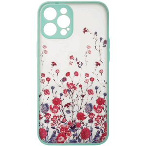 Silikónové puzdro na Apple iPhone 13 Pro Max Design Floral modré